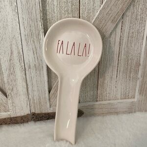 Rae Dunn FaLaLa Spoon Rest Red Lettering